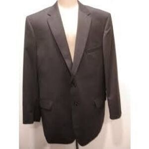 Jos. A. Bank Men's Size 44L Black Notch Tuxedo Jacket 100% Wool Formal Event